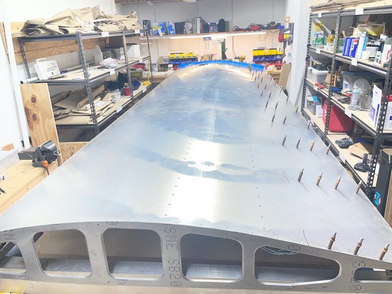 header image for Top wing skin riveting