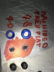Testing 4.8mm  and 4mm head contact: underside head contact