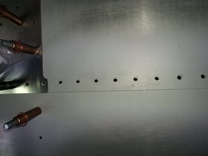 LH wing: Close-up
