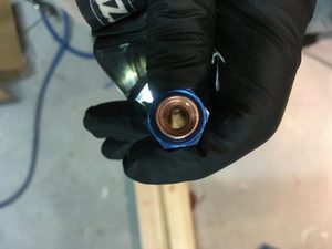 Checking fuel inlet tubes are free of debris