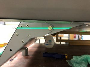 RH aileron bolt - along same line ensuring the wings are at the same level