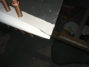 But the trailing tip actually was disconnected from the skin if this fibreglass piece was well situated within the horn skin