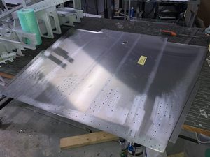 Relevant holes match drilled using the C-A-1 skin as a template