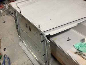 Side effect of thicker floor skin (0.8mm vs 0.5mm) and thicker bottom skin (0.63mm vs 0.5mm) revealed in test cleco of firewall attachment