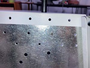 The 0.43mm increased thickess leads to a slight misalignement of these angle holes.  This can be handled in a couple of ways.