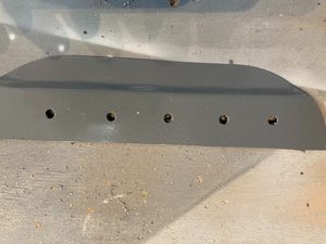 15/64" holes reamed