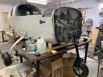 Fuselage on table