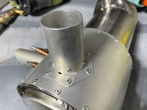header image for Assemble muffler heat shroud and attachment pipes