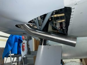 header image for Cut heat inlet and exhaust pipe holes in bottom cowling