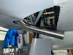 Cut heat inlet and exhaust pipe holes in bottom cowling