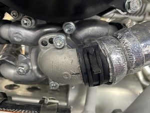 header image for Reorient water pump inlet connection