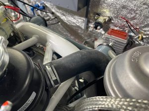 Replacement of hose-clamps with spring clips throughout coolant system ...