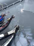 Install separate panel power feed gland in firewall