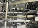 Fasten down and tidy mid-section electrical wiring