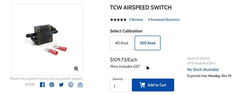 header image for Calibration of flap overspeed airswitch