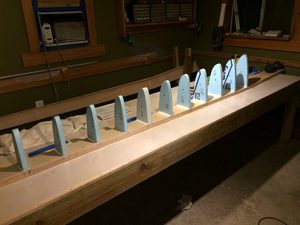 Picture showing Ribs 1 through 11 after bonding.