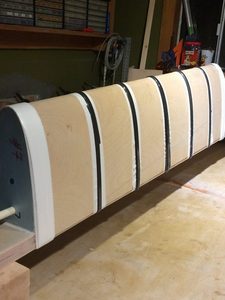 Used Electrical tape to apply pressure to the skins for drying. Careful application of force is a must for uniformity!
