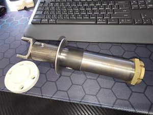header image for 3D printer earning its keep today, making a drill guide for the brake mounting plate.