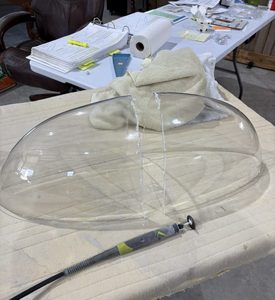 For the light covers you need cut this big piece in half first to make 2 blanks.