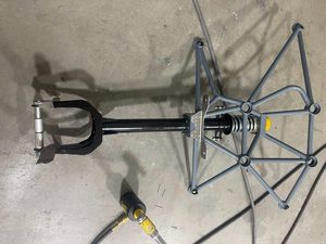 Completed nose gear assembly.