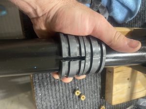 This was the difference between the fitted bushings (top) and the unfinished bushings (bottom)